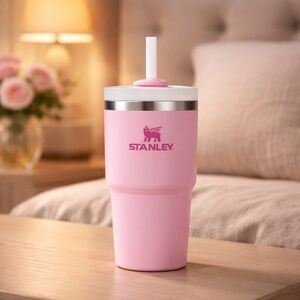 NWT Stanley Quencher H2.0
FlowState 20oz Tumbler
Pink Peony Straw
Cup